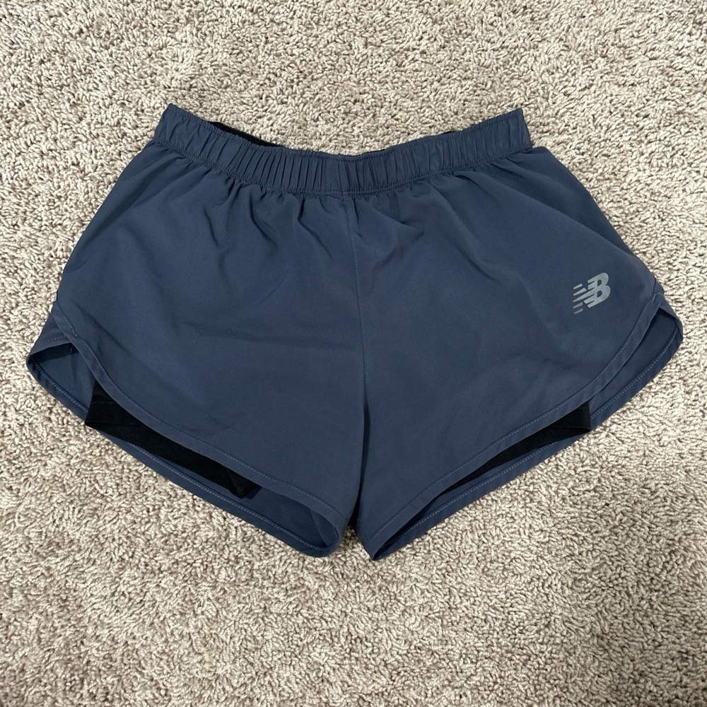New Balance Blue Athletic Running Shorts Lightweight Performance